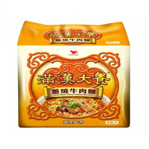 【限量新品】滿漢大餐(袋麵)-蔥燒牛肉 (3入/袋) 不計入積分
