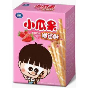 小呆瓜脆笛酥-草莓口味