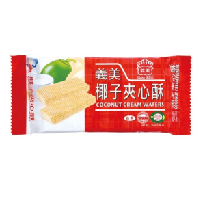 【椰奶香氣加倍大滿足】義美椰子夾心酥 (迷你包) 152g (奶素)