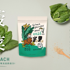 糙米菠菜米果 70g