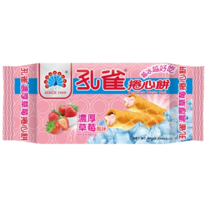 孔雀捲心餅(濃厚草莓)