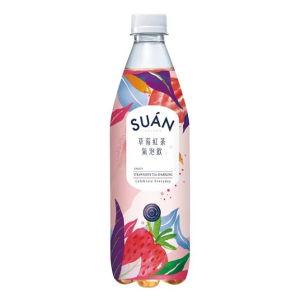 草莓紅茶氣泡飲
